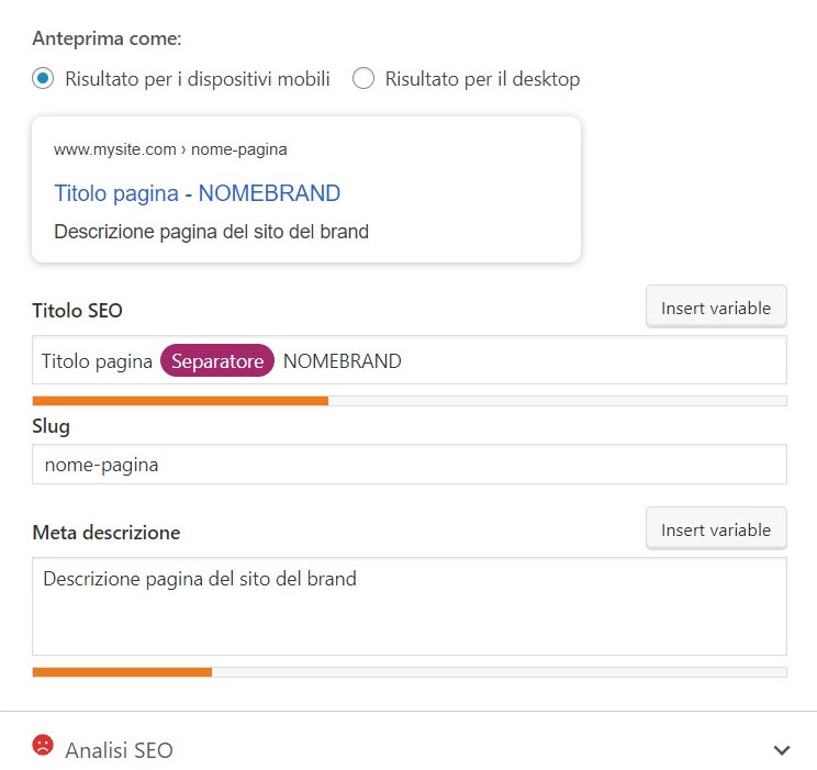 Schermata del plugin SEO per WordPress Yoast SEO